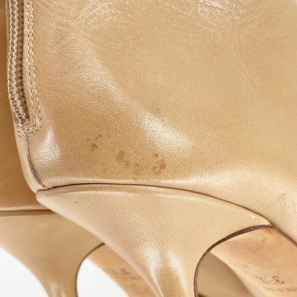 Jimmy Choo Camel Tan Retro Y2K Pointed Toe Heeled Ankle Boot size IT 38.5 - Picture 9 of 13